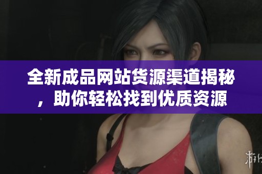 全新成品网站货源渠道揭秘，助你轻松找到优质资源