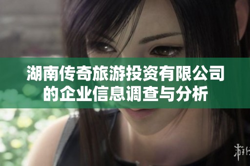 湖南传奇旅游投资有限公司的企业信息调查与分析