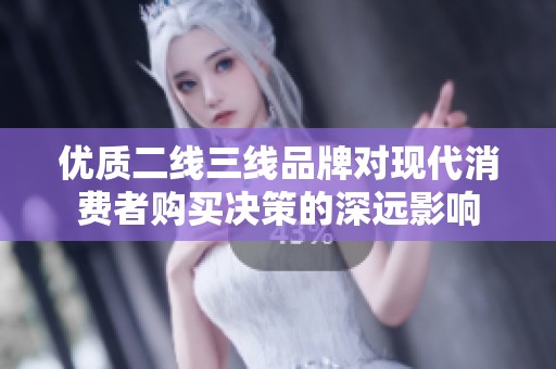 优质二线三线品牌对现代消费者购买决策的深远影响