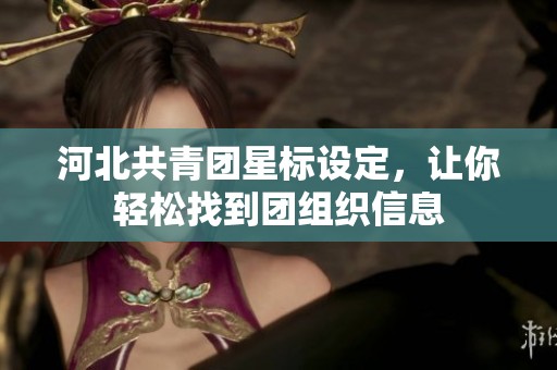 河北共青团星标设定，让你轻松找到团组织信息