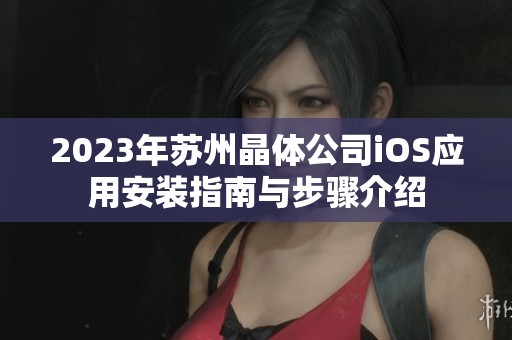 2023年苏州晶体公司iOS应用安装指南与步骤介绍