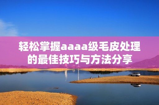 轻松掌握aaaa级毛皮处理的最佳技巧与方法分享