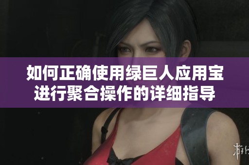 如何正确使用绿巨人应用宝进行聚合操作的详细指导