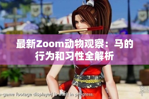 最新Zoom动物观察：马的行为和习性全解析