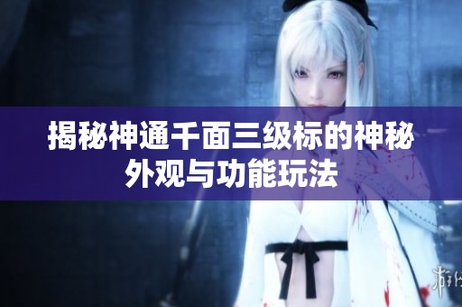 揭秘神通千面三级标的神秘外观与功能玩法