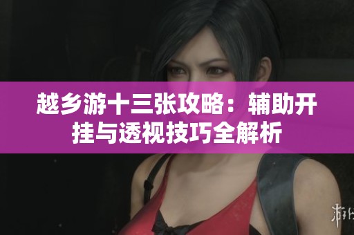 越乡游十三张攻略：辅助开挂与透视技巧全解析
