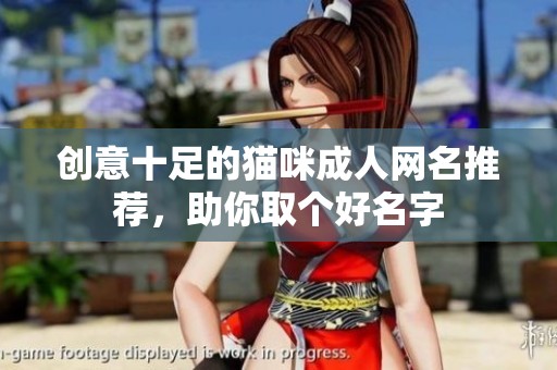创意十足的猫咪成人网名推荐，助你取个好名字