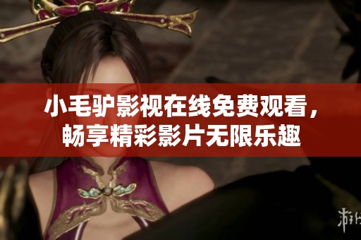 小毛驴影视在线免费观看，畅享精彩影片无限乐趣