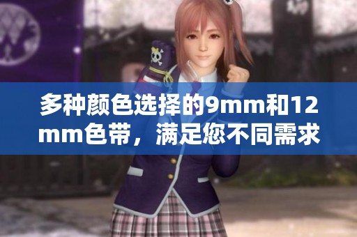 多种颜色选择的9mm和12mm色带，满足您不同需求