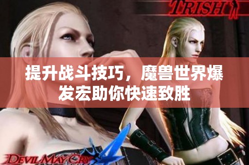 提升战斗技巧，魔兽世界爆发宏助你快速致胜