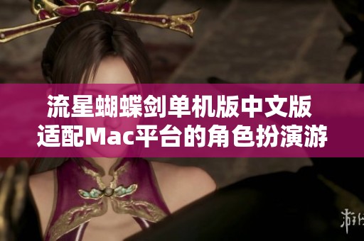 流星蝴蝶剑单机版中文版 适配Mac平台的角色扮演游戏
