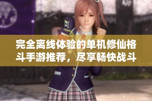 完全离线体验的单机修仙格斗手游推荐，尽享畅快战斗乐趣