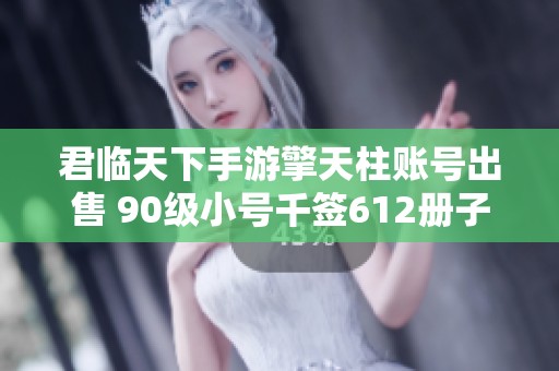 君临天下手游擎天柱账号出售 90级小号千签612册子特惠