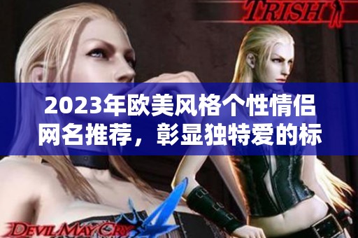 2023年欧美风格个性情侣网名推荐，彰显独特爱的标识