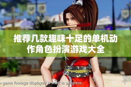 推荐几款趣味十足的单机动作角色扮演游戏大全