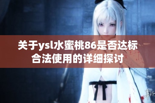 关于ysl水蜜桃86是否达标合法使用的详细探讨