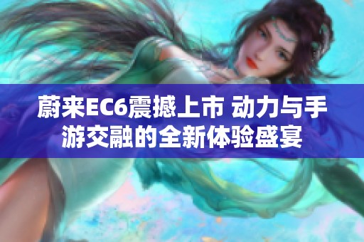 蔚来EC6震撼上市 动力与手游交融的全新体验盛宴