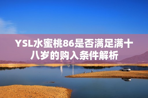 YSL水蜜桃86是否满足满十八岁的购入条件解析