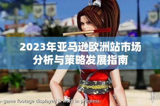 2023年亚马逊欧洲站市场分析与策略发展指南