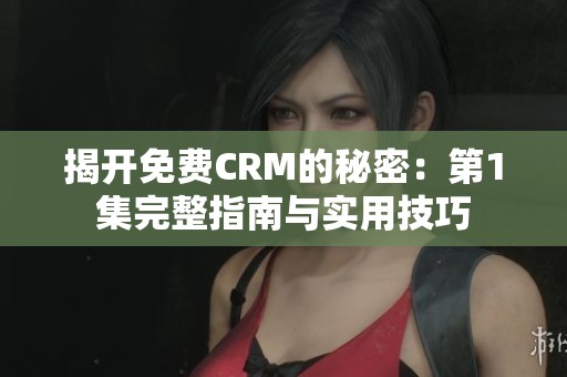 揭开免费CRM的秘密：第1集完整指南与实用技巧