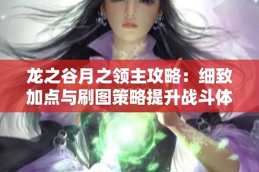 龙之谷月之领主攻略：细致加点与刷图策略提升战斗体验