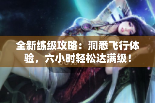 全新练级攻略：洞悉飞行体验，六小时轻松达满级！
