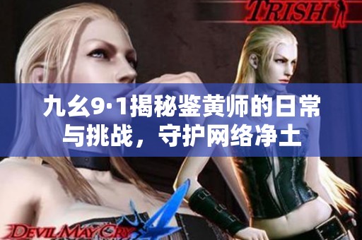 九幺9·1揭秘鉴黄师的日常与挑战，守护网络净土