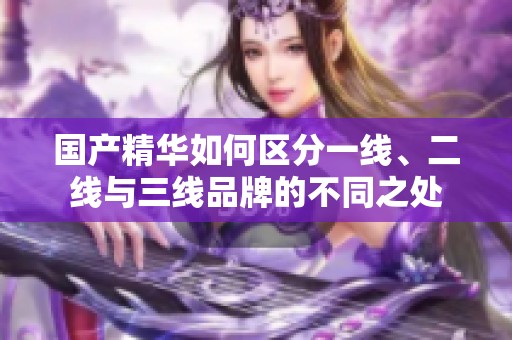 国产精华如何区分一线、二线与三线品牌的不同之处