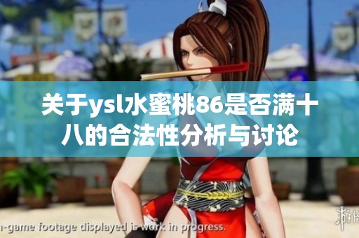 关于ysl水蜜桃86是否满十八的合法性分析与讨论