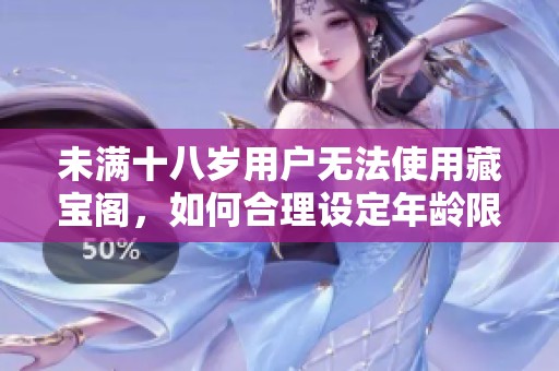 未满十八岁用户无法使用藏宝阁，如何合理设定年龄限制