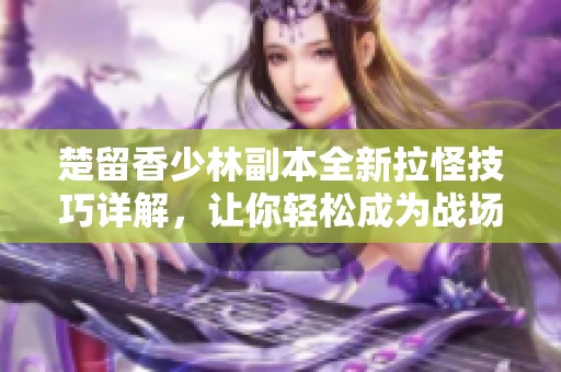 楚留香少林副本全新拉怪技巧详解，让你轻松成为战场掌控者