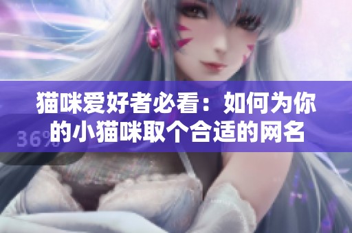 猫咪爱好者必看：如何为你的小猫咪取个合适的网名