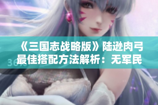 《三国志战略版》陆逊肉弓最佳搭配方法解析：无军民程普的全面攻略