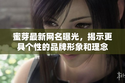 蜜芽最新网名曝光，揭示更具个性的品牌形象和理念