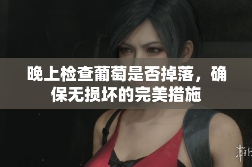 晚上检查葡萄是否掉落，确保无损坏的完美措施