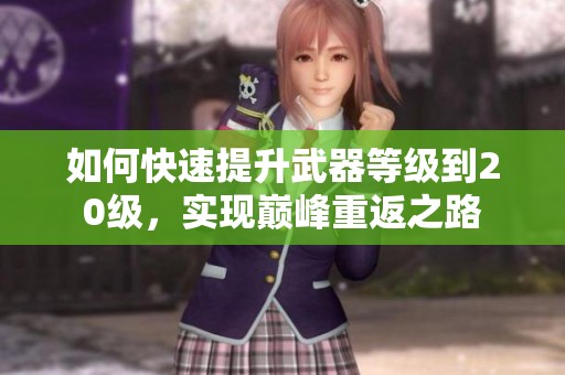 如何快速提升武器等级到20级，实现巅峰重返之路