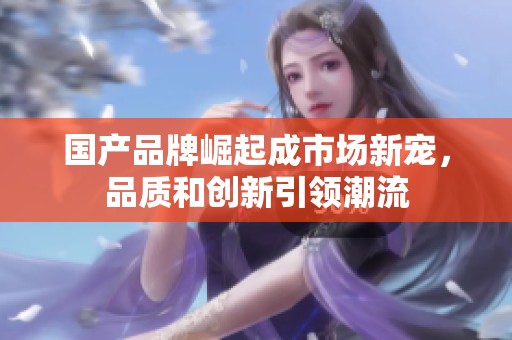 国产品牌崛起成市场新宠，品质和创新引领潮流