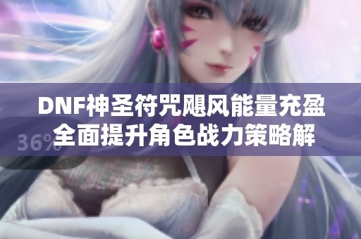 DNF神圣符咒飓风能量充盈 全面提升角色战力策略解析