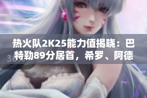 热火队2K25能力值揭晓：巴特勒89分居首，希罗、阿德巴约紧随其后
