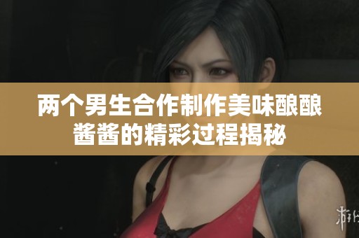 两个男生合作制作美味酿酿酱酱的精彩过程揭秘