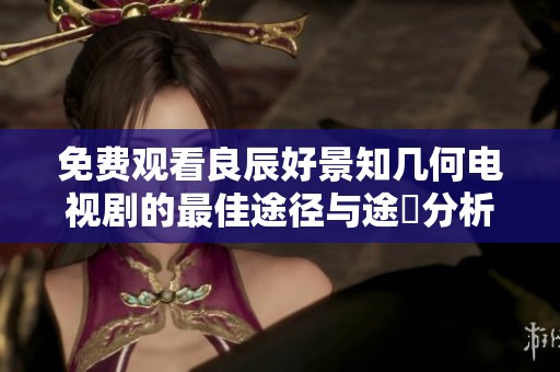 免费观看良辰好景知几何电视剧的最佳途径与途徑分析