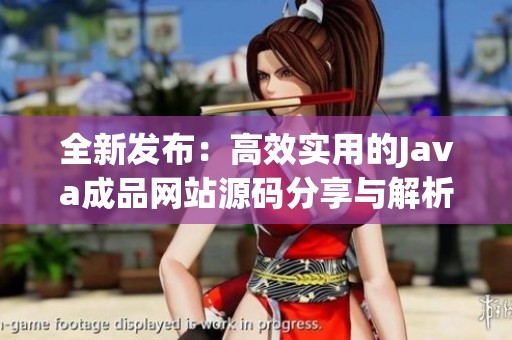 全新发布：高效实用的Java成品网站源码分享与解析