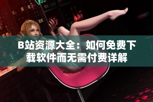 B站资源大全：如何免费下载软件而无需付费详解