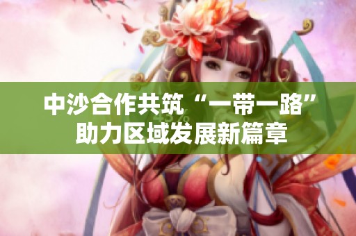 中沙合作共筑“一带一路” 助力区域发展新篇章