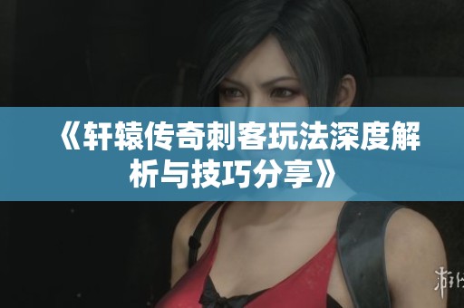 《轩辕传奇刺客玩法深度解析与技巧分享》