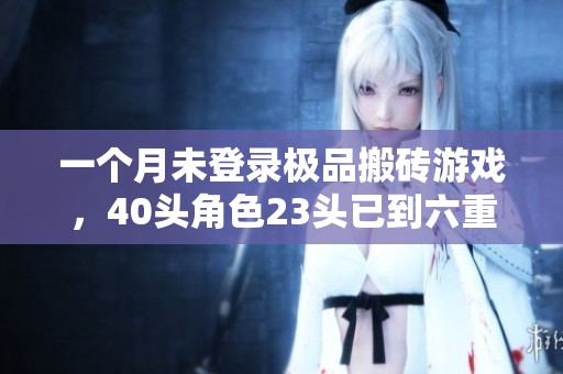一个月未登录极品搬砖游戏，40头角色23头已到六重状态