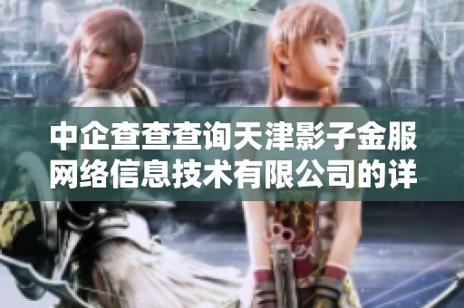 中企查查查询天津影子金服网络信息技术有限公司的详细信息