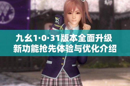 九幺1·0·31版本全面升级 新功能抢先体验与优化介绍