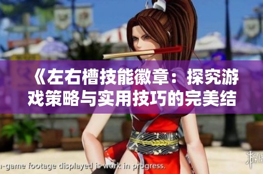 《左右槽技能徽章：探究游戏策略与实用技巧的完美结合》