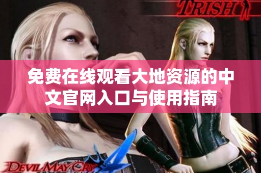 免费在线观看大地资源的中文官网入口与使用指南